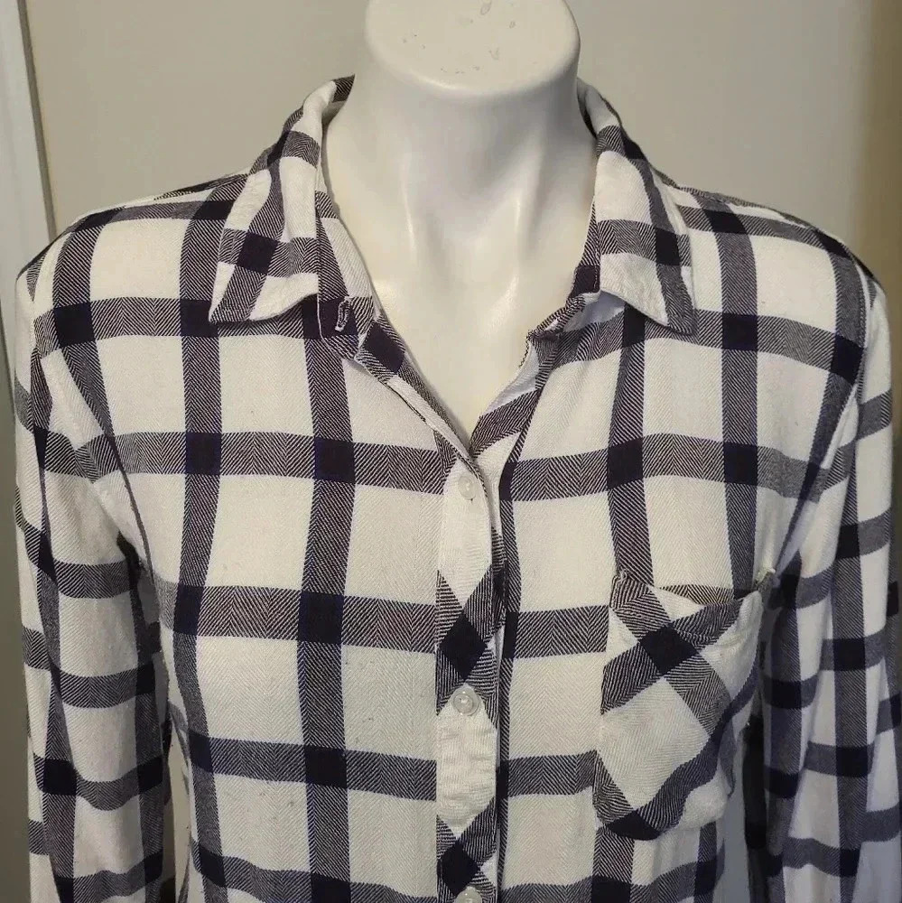 Rails Hunter Plaid Button Down Long Sleeve Shirt(… - image 2